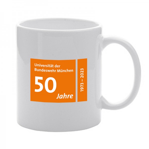Tasse "50 Jahre Universität", orange